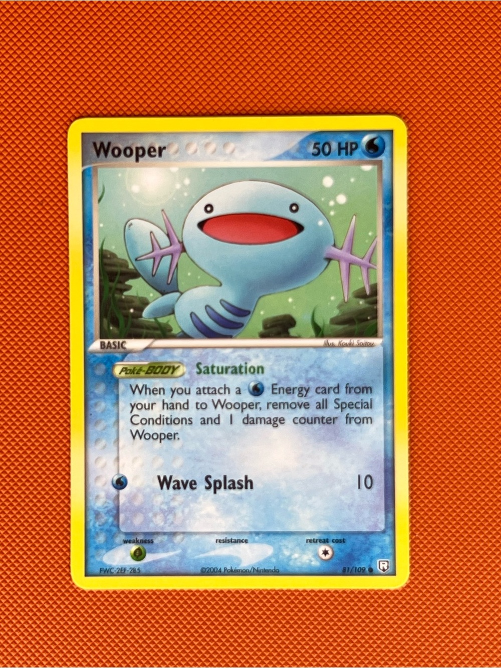 Pokemon Wooper EX Team Rocket Returns # 81/109